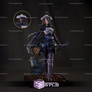 albedo overlord full armor ready 3d print 3d print model - Mito3D
