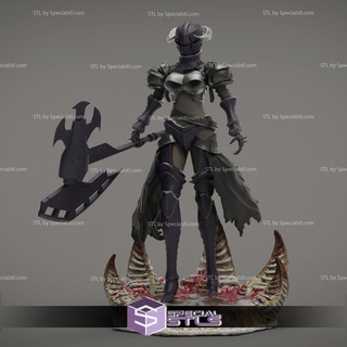 albedo warrior 3d printing figurine v4 overlord stl files 3d print model - Mito3D