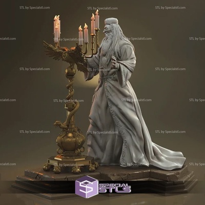 albus dumbledore açılış tören 3d baskı heykelcik özel 3d print model - Mito3D