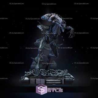 extraterrestre reine 3d impression figurine v2 film stl dossiers 3d print model - Mito3D