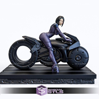 Alita motociclista 3d modelo Alita motociclista 3d modelo 3d print model - Mito3D