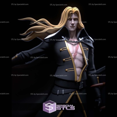 alucard walking castlevania digital sculpture specialstl 3d print model - Mito3D
