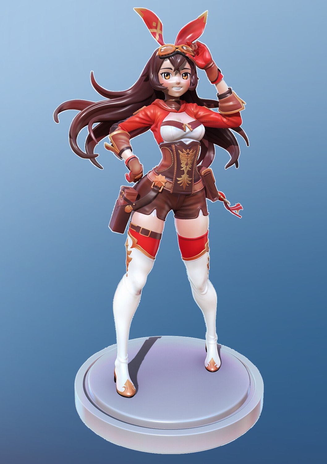 ambra genshin impatto 3D print model - Mito3D