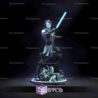 anakin skywalker 3d impression figurine v3 étoile guerres stl dossiers 3d print model - Mito3D