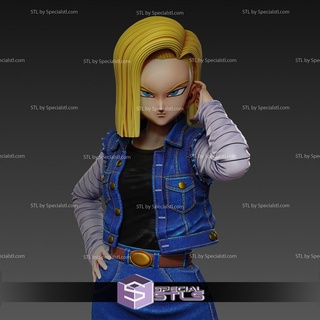 android 18 basic pose high detail ready 3d print android 18 basic pose high detail ready 3d print  3d print model - Mito3D