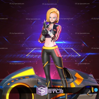 android 18 racer motor 3d printable dragonball android 18 racer motor 3d printable dragonball  3d print model - Mito3D