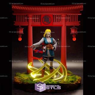 Android 18 samurai v2 stl File sfera drago 3d stampa figurina 3d print model - Mito3D