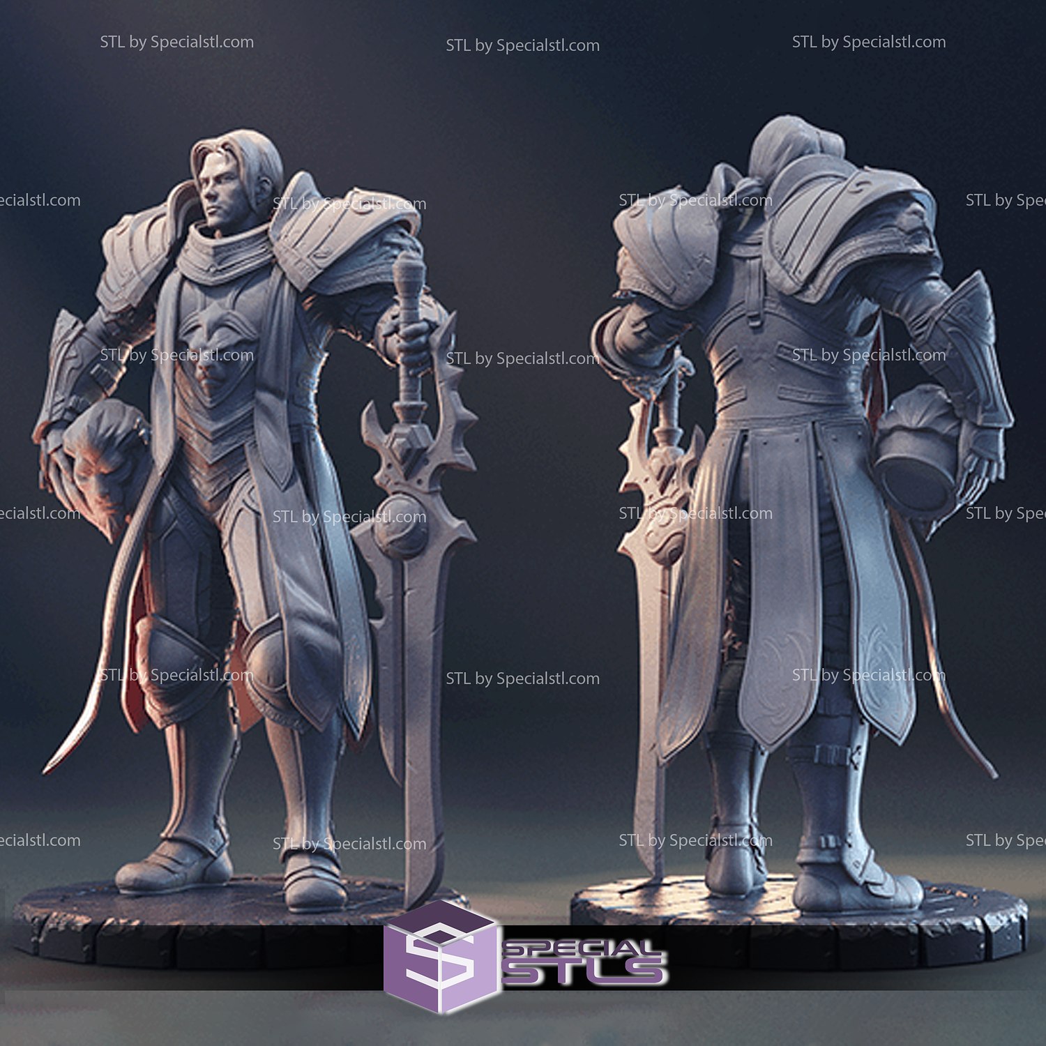 anduin wrynn stl File mondo warcraft 3D print model - Mito3D