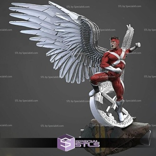 angel stl files action pose x men 3d print model - Mito3D
