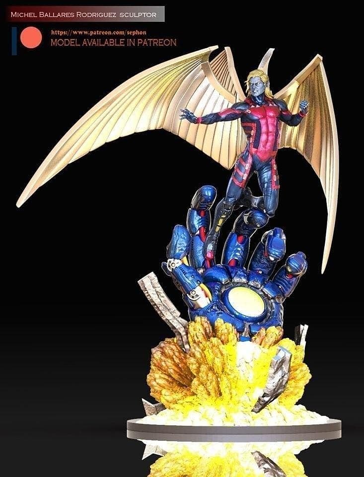 ángel x men 3D print model - Mito3D