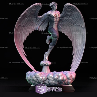 ángel hombres 3d modelo acción pose v2 3d print model - Mito3D