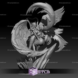 angewomon ladydevimon stl arquivos Digimon 3d print model - Mito3D