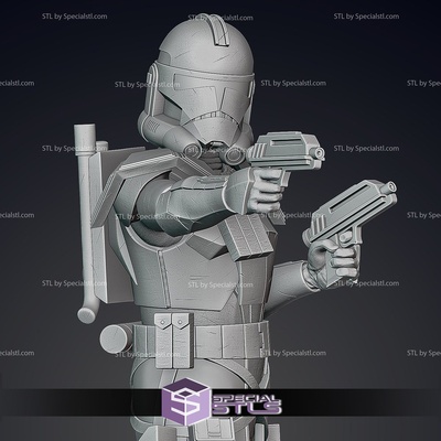 animé arc soldat pose 2 prêt to 3d impression specialstl 3d print model - Mito3D