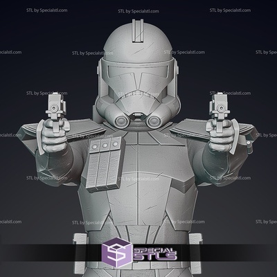 animé arc soldat pose 3 prêt to 3d impression specialstl 3d print model - Mito3D