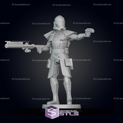 animé arc soldat pose 4 prêt to 3d impression specialstl 3d print model - Mito3D