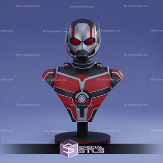 ant man bust stl files 3d printing figurine 3d print model - Mito3D