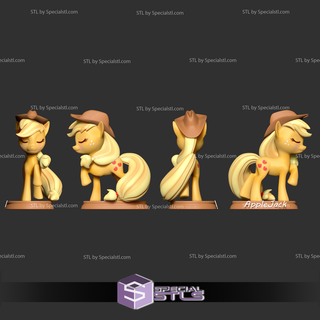 applejack little pony ready 3d print 3d print model - Mito3D