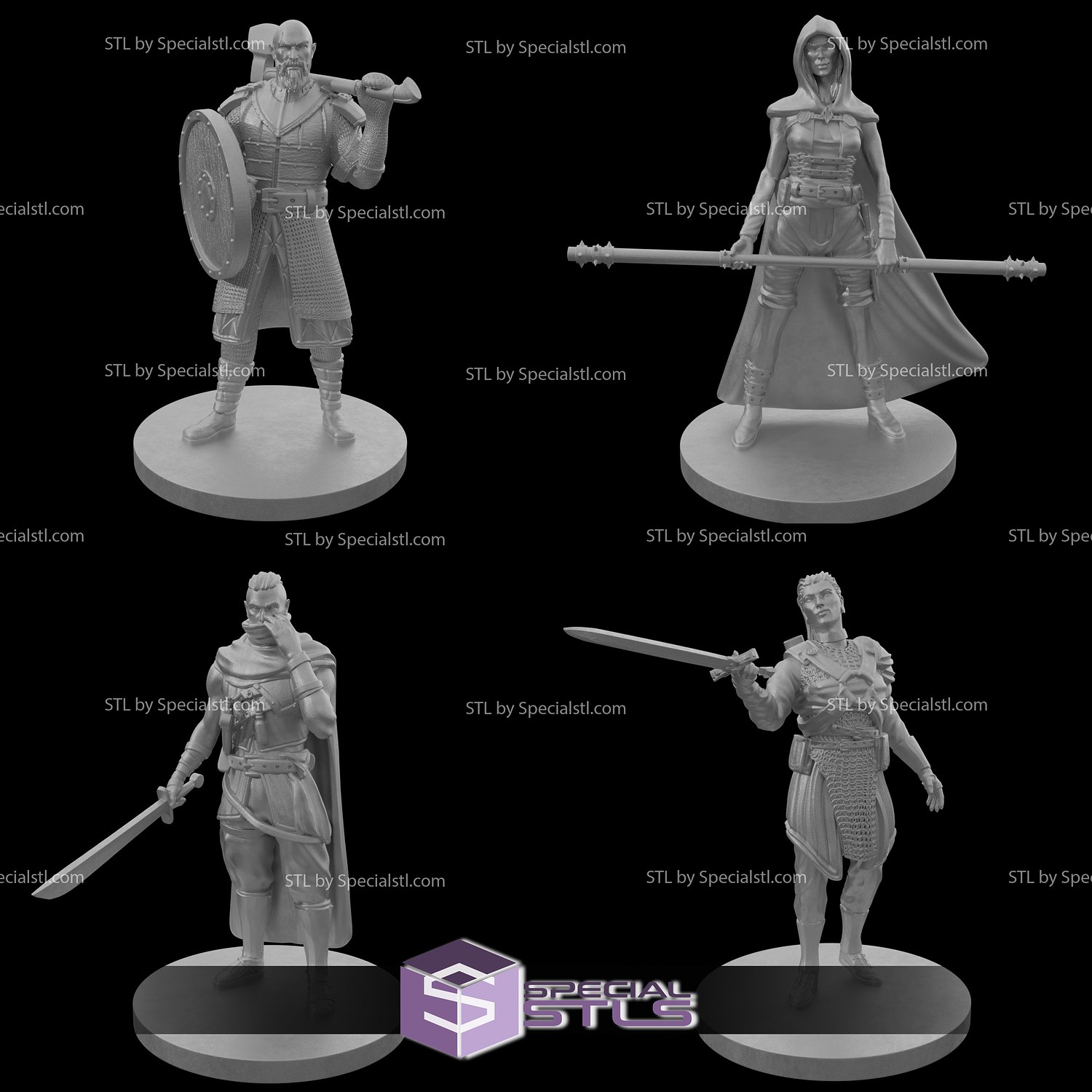 april 2022 neighbor knight miniature 3D print model - Mito3D