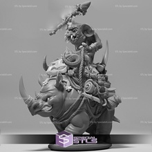 april 2022 tiger skull rpg miniature 3d print model - Mito3D