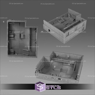 April 2023 einstellen 74 Sonnenaufgang Taverne Epos Miniaturen 3d print model - Mito3D