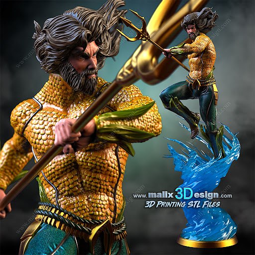 Aquaman aksiyon dc 3D print model - Mito3D