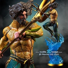 Aquaman Aktion dc 3d print model - Mito3D