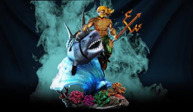 Aquaman diyorama 3d print model - Mito3D