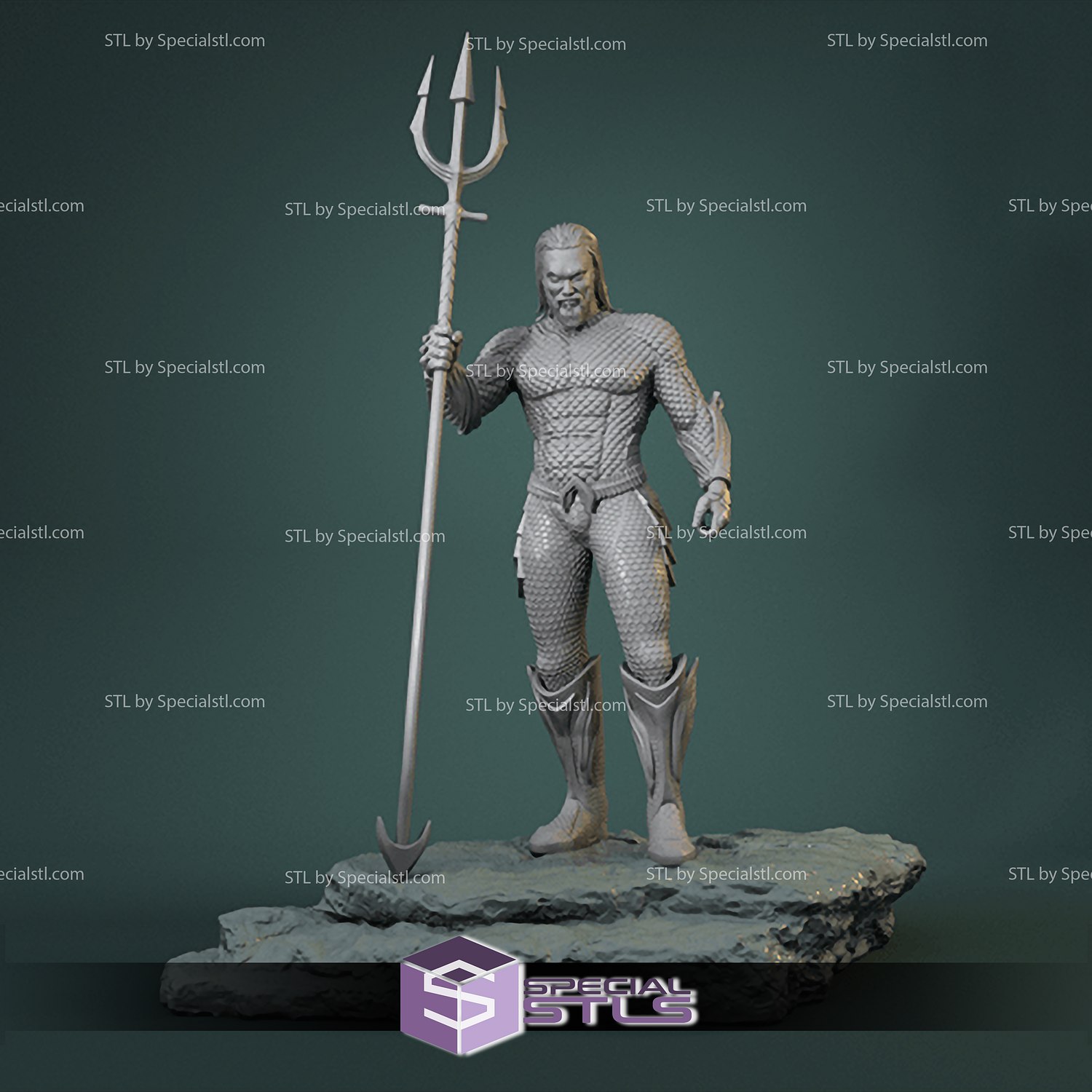 Aquaman Rey Atlantis stl archivos 3D print model - Mito3D