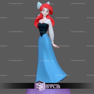 Ariel Blau Kleid Basic bereit 3d drucken 3d print model - Mito3D