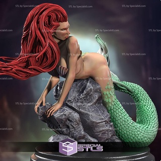 ariel pin nsfw little mermaid 3d printing model stl files 3d print model - Mito3D