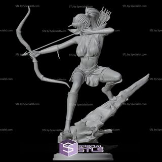 artemis greek goddess stl files fanart 3d print model - Mito3D