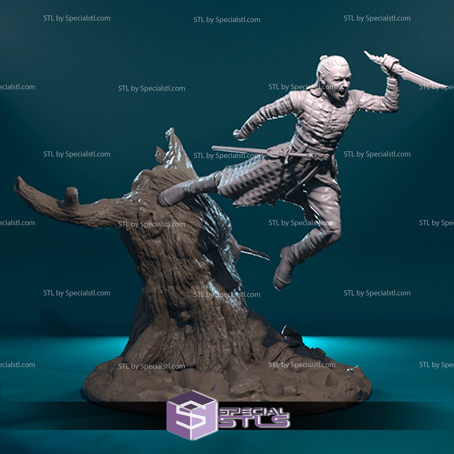 arya stl files game throne 3D print model - Mito3D