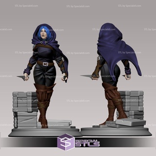 assassin girl fanart stl files 3d print model - Mito3D