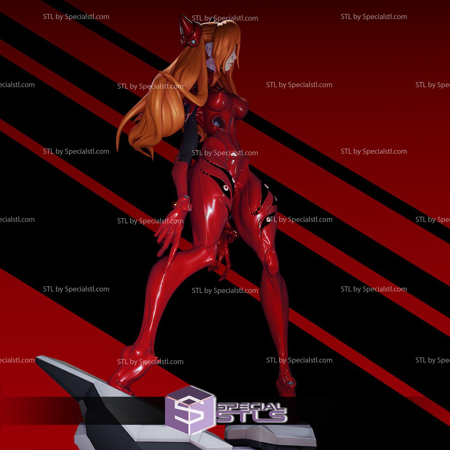 asuka langley nsfw stl files 3D print model - Mito3D