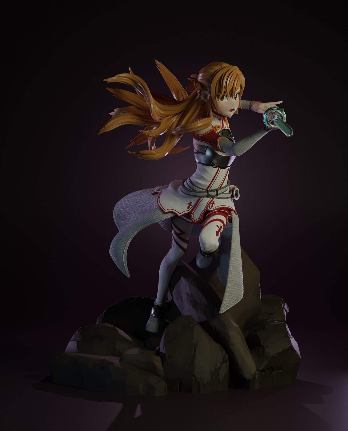 asuna espada arte conectados 3D print model - Mito3D