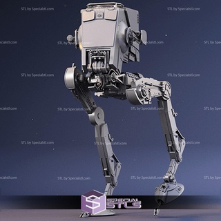 at-st walker stl files star wars 3d print model - Mito3D