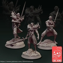 august 2021 orc king miniature 3d print model - Mito3D