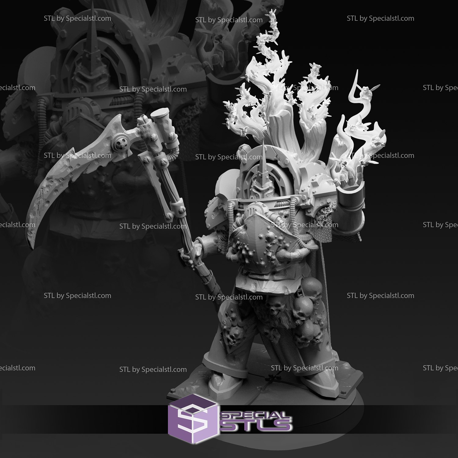 august 2022 orc king miniature 3D print model - Mito3D