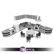 august 2022 tiny furniture miniature 3d print model - Mito3D