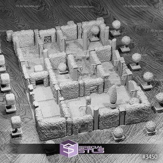 august 2023 set 82 - chivalry garden epic miniatures 3d print model - Mito3D