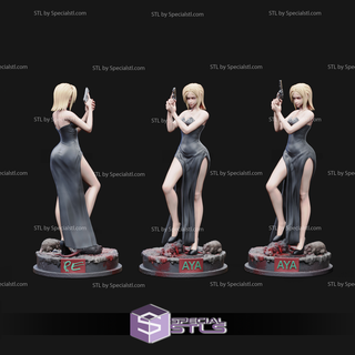aya brea parasite eve video game ready 3d print 3d print model - Mito3D