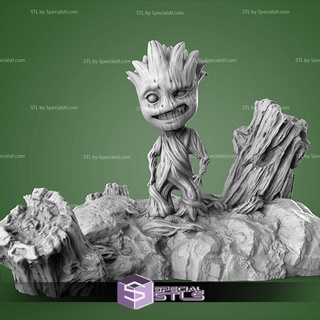 bambino Groot 3d modello custode galassia stl 3d print model - Mito3D