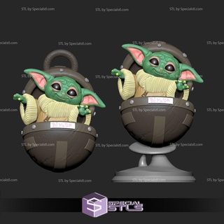 Baby Yoda stl Dateien 3d print model - Mito3D