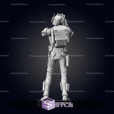 bad batch tech pose 2 starwars ready to 3d print specialstl 3d print model - Mito3D
