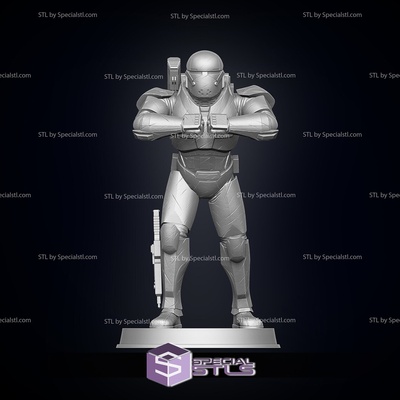 bad batch wrecker starwars pose 1 ready to 3d print specialstl 3d print model - Mito3D