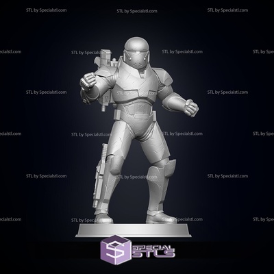 bad batch wrecker starwars pose 2 ready to 3d print specialstl 3d print model - Mito3D