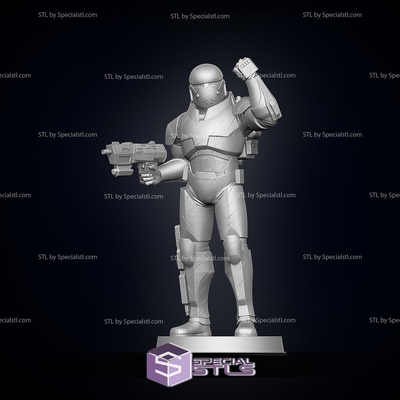 bad batch wrecker starwars pose 3 ready to 3d print specialstl 3d print model - Mito3D
