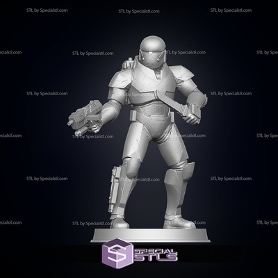bad batch wrecker starwars pose 4 ready to 3d print specialstl 3d print model - Mito3D