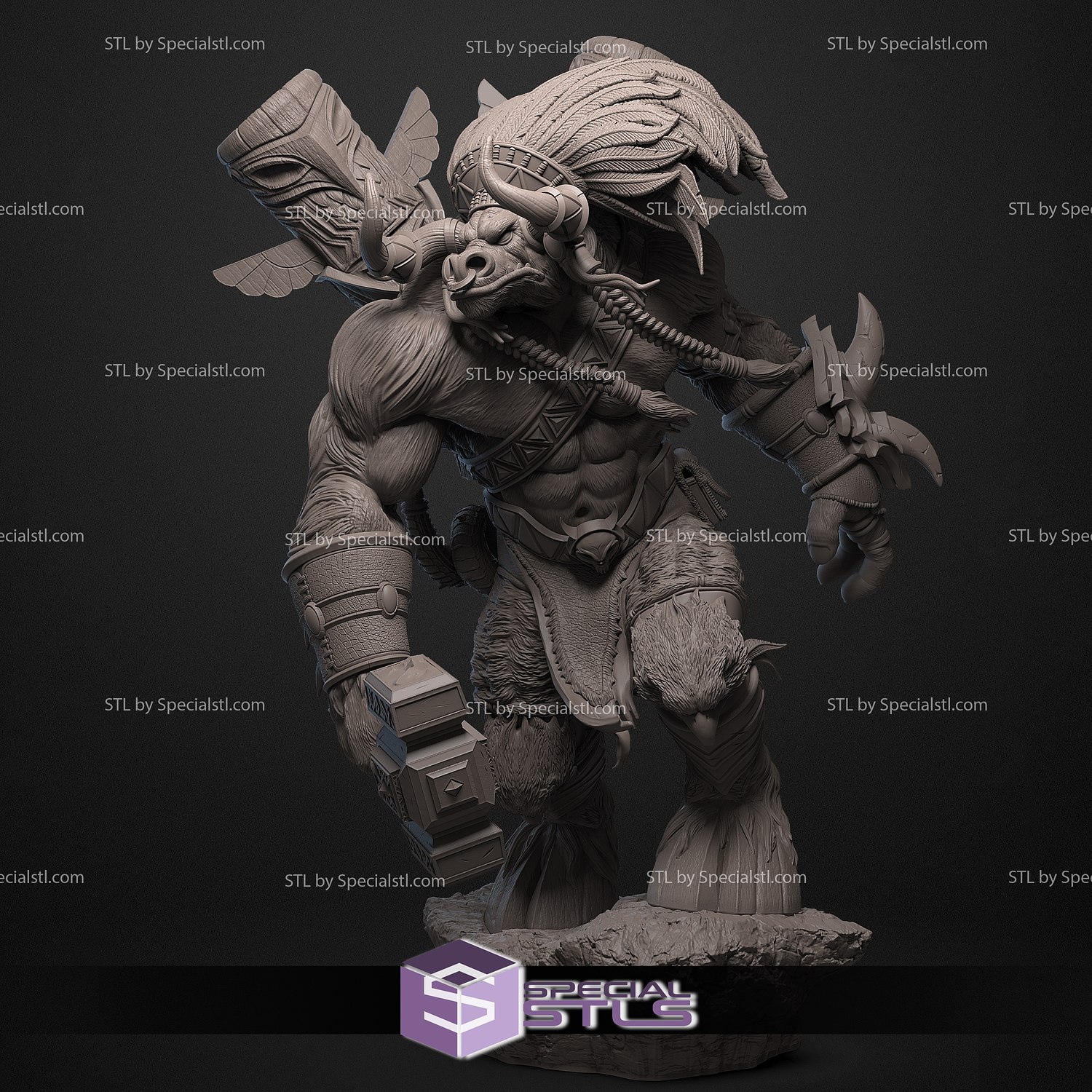 Baine kan tırnağı Warcraft 3D print model - Mito3D