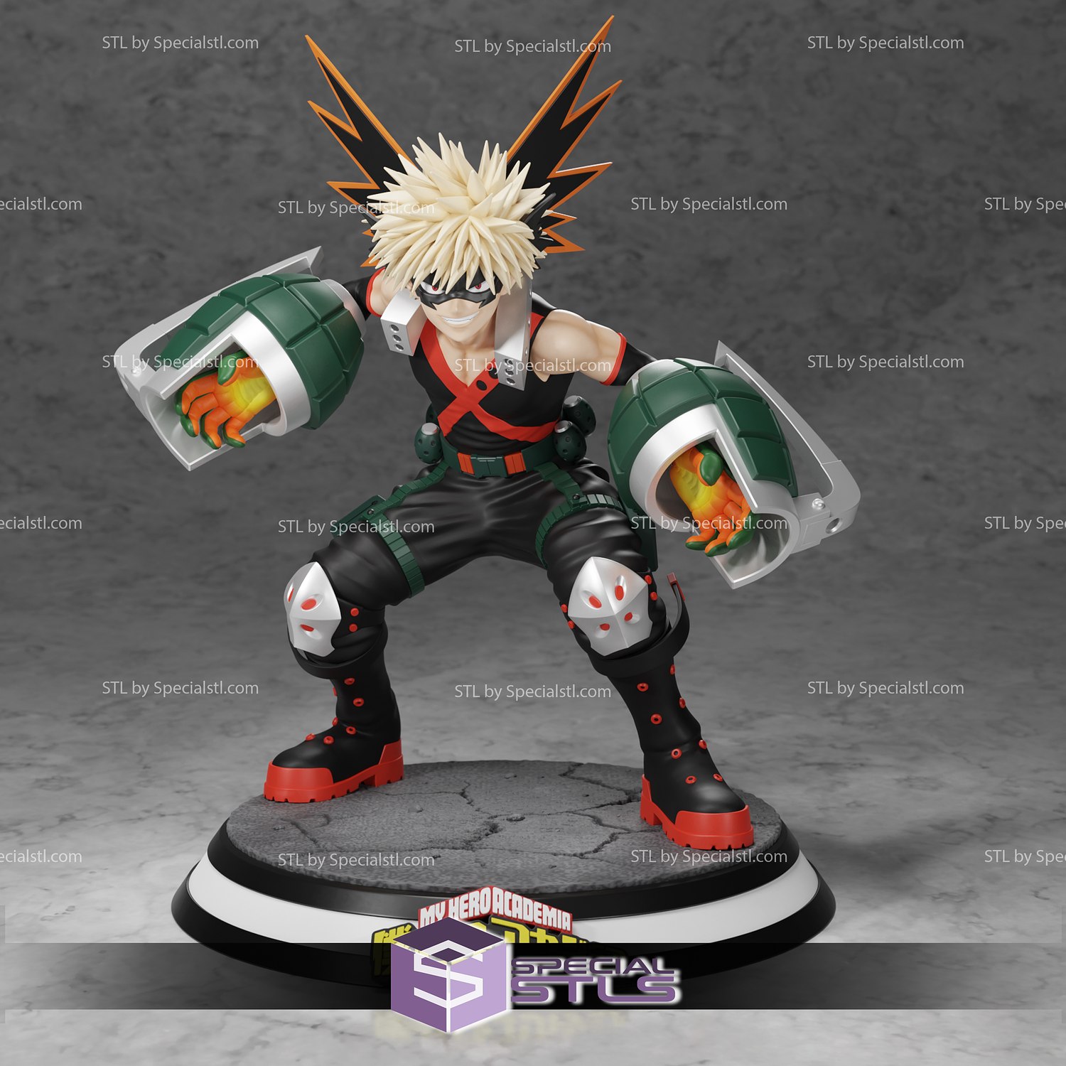 bakugo 3d model prepare pose 3D print model - Mito3D